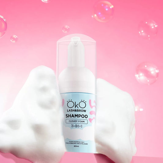 Shampoing mousse nuageuse 3 en 1 - 80ml - OKO Lash&Brow™