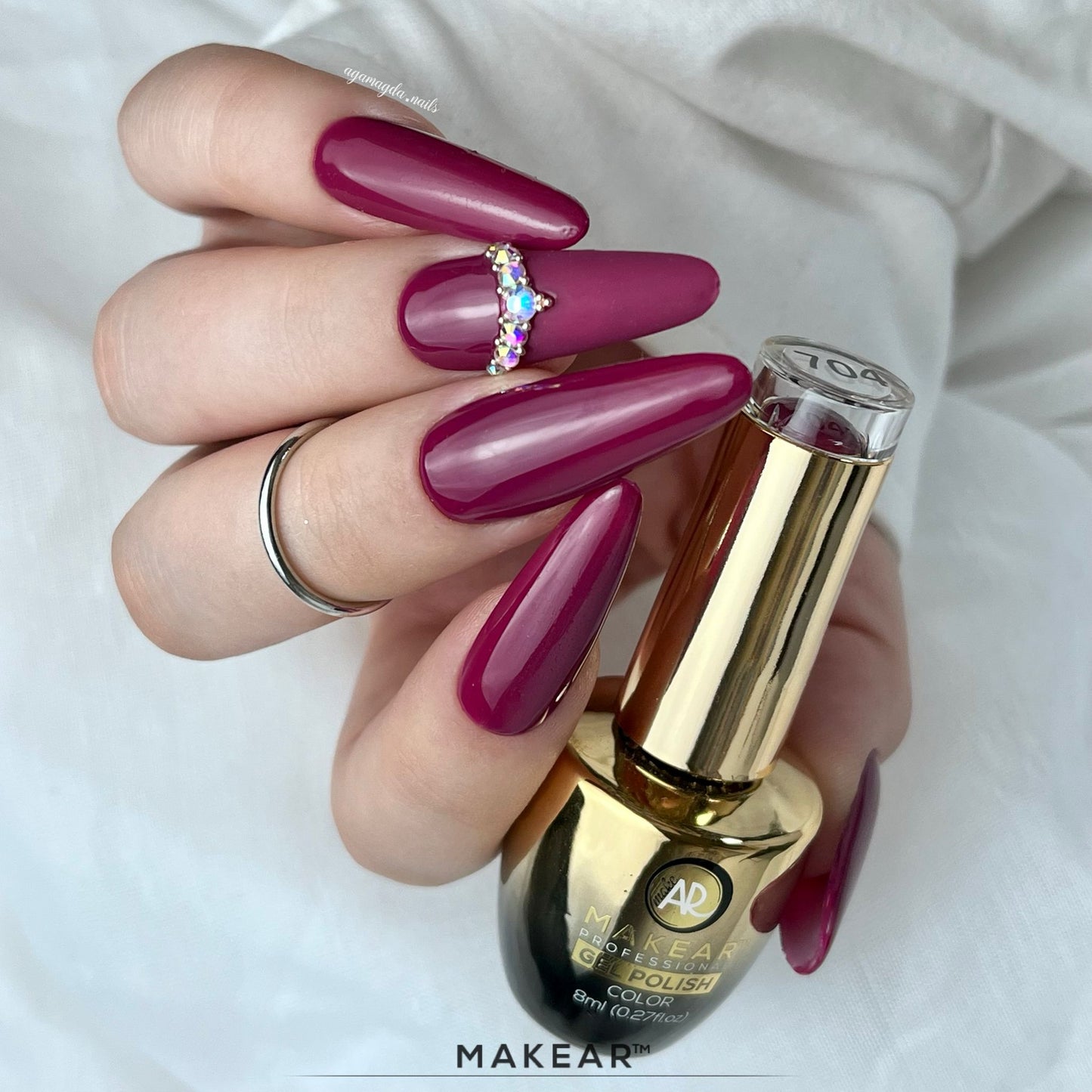 Gel Polish 704 - Glamour Série - 8ml - MakeAR™