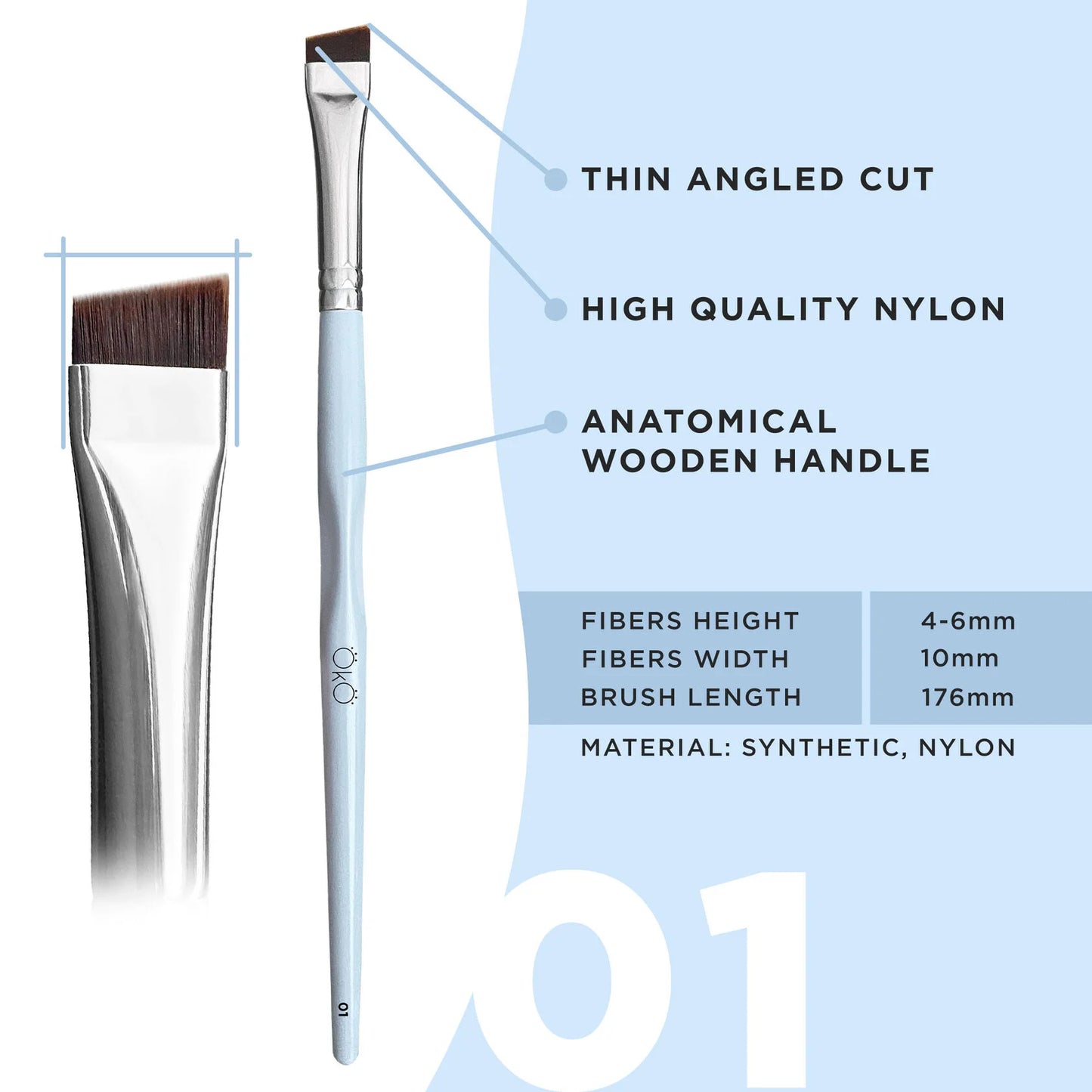 Pinceau #1 - Large Angle - OKO Lash&Brow™