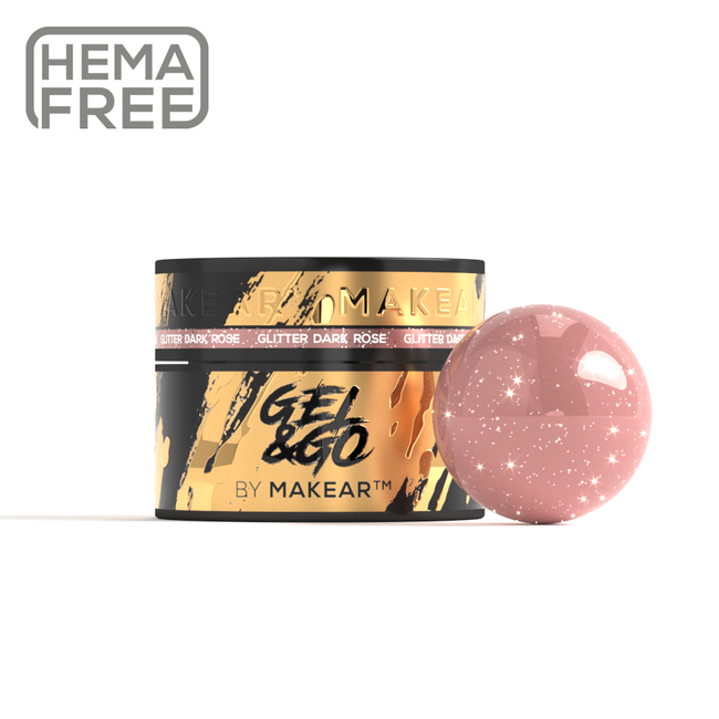 Gel&Go 27 – Glitter Dark Rose – MakeAR™