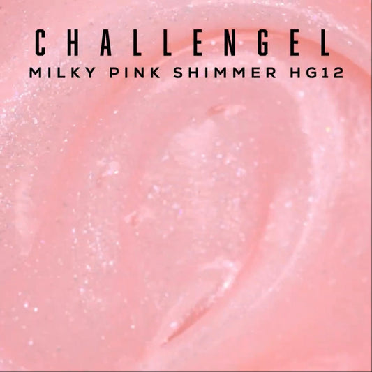Builder Gel Challengel 12 – Shimmer Milky Pink – MakeAR™