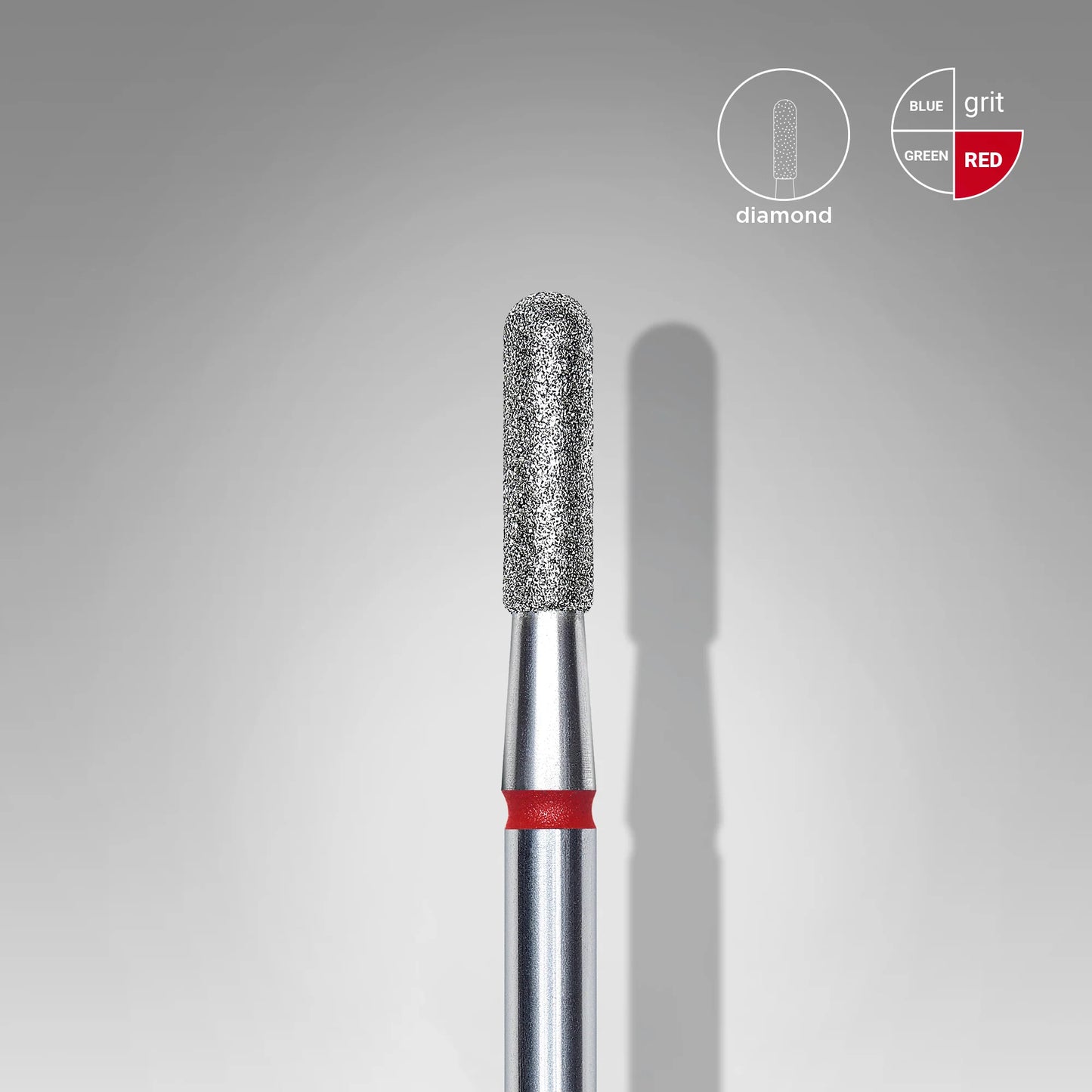 Embout diamanté "Cylindré" - Rouge - 2.3 mm - Staleks™