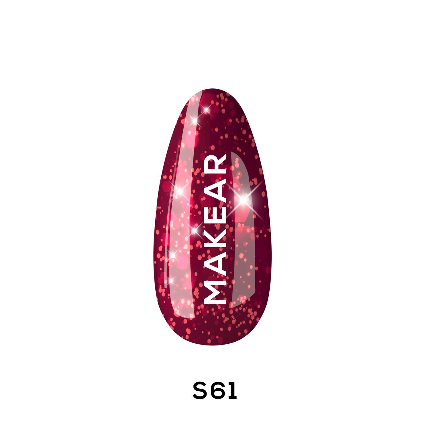 Gel Polish S61 - Cherry Star - X Mass - 8ml - Make AR™