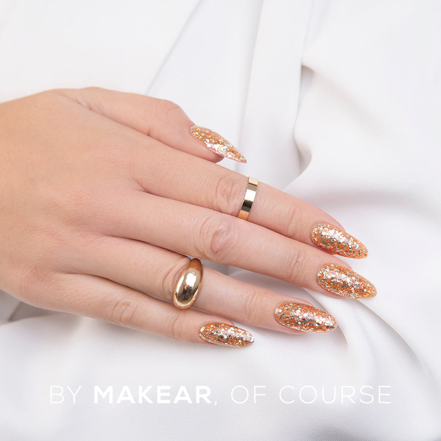Gel Polish S63 - Gold Star - X Mass - 8ml - MakeAR™