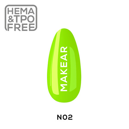 Gel Polish N02 - Néon Série - 8ml - MakeAR™