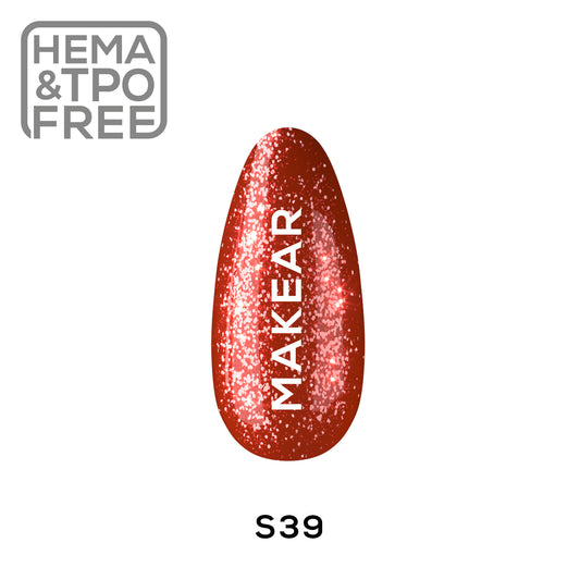 Gel Polish S39 - Kiss Me - Bling Me Up - 8ml - MakeAR™